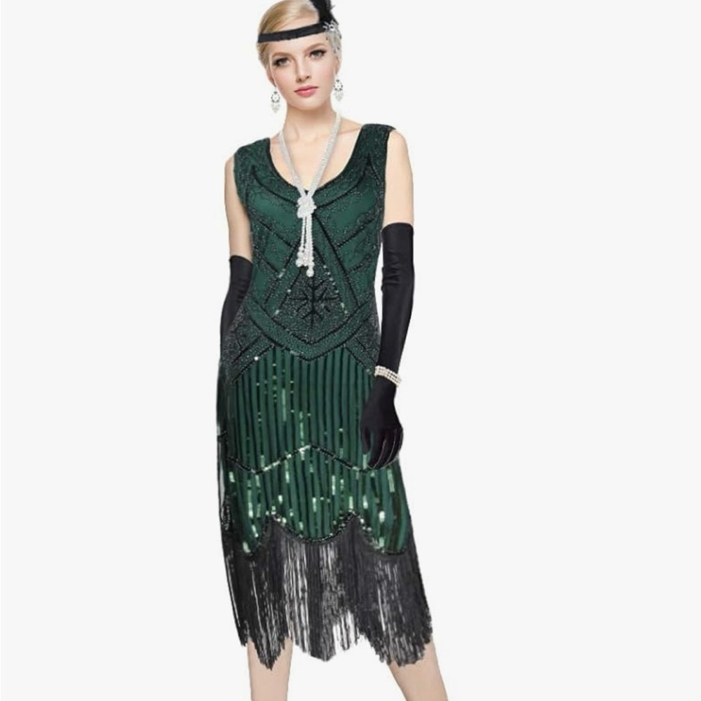Plus size 20s Flapper Dress - New 3XL